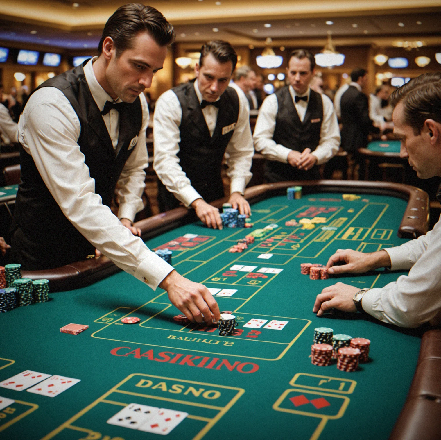 Two tables running at once with separate dealers and blind schedules posted at each one
